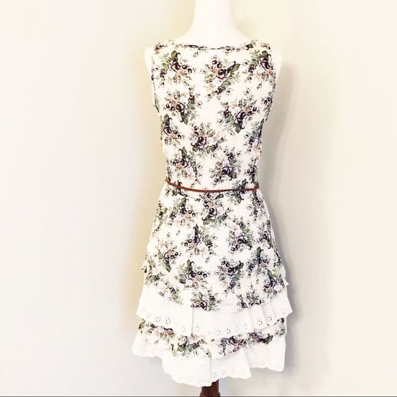 Blue Bird | Anthropologie layered floral dress - Picture 2 of 8